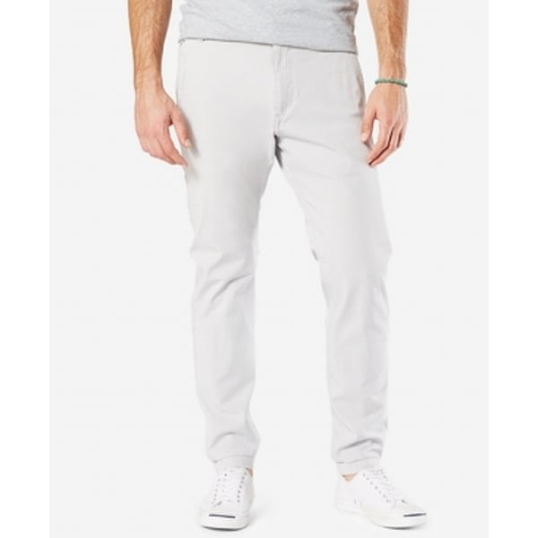 tapered khaki joggers