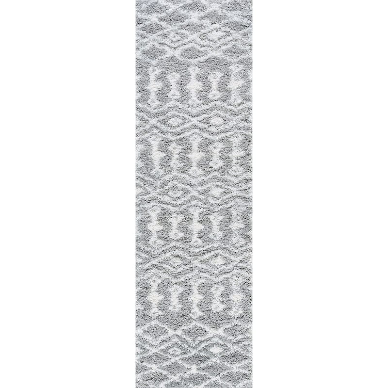 Joy Shag Mediterranean Geometric Indoor Area Rug