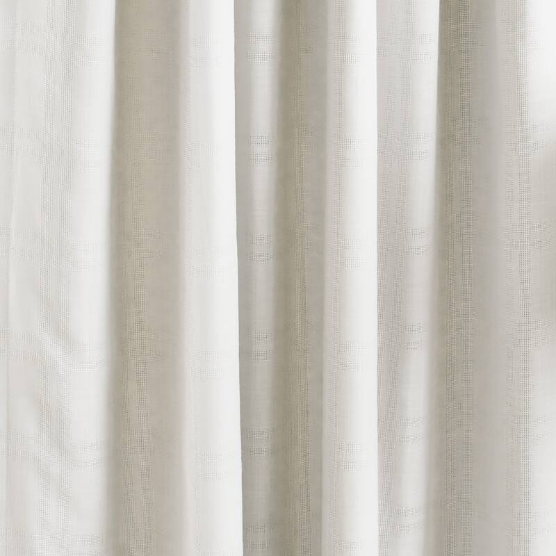 Martha Stewart Bedford Woven Plaid Blackout Curtain Panel Pair