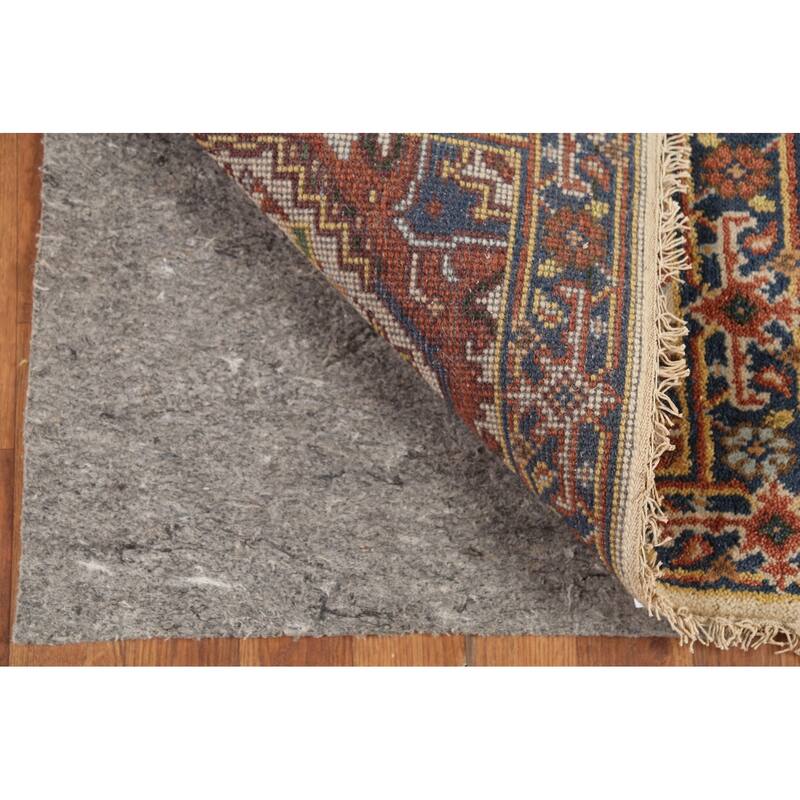 Geometric Heriz Serapi Indian Accent Rug Handmade Foyer Wool Carpet - 2'0"x 3'0"