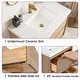 preview thumbnail 21 of 22, Sylphar 30 inch Bathroom Vanity with Sink, Floating Oak Cabinet with Stone Top