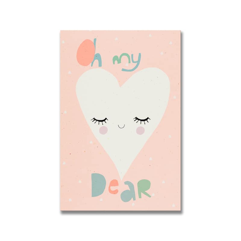 Kids Framed Art Print Oh My Dear by Treechild - Multi-Color