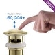preview thumbnail 63 of 121, Luxury Solid Brass Single Hole Bathroom Faucet