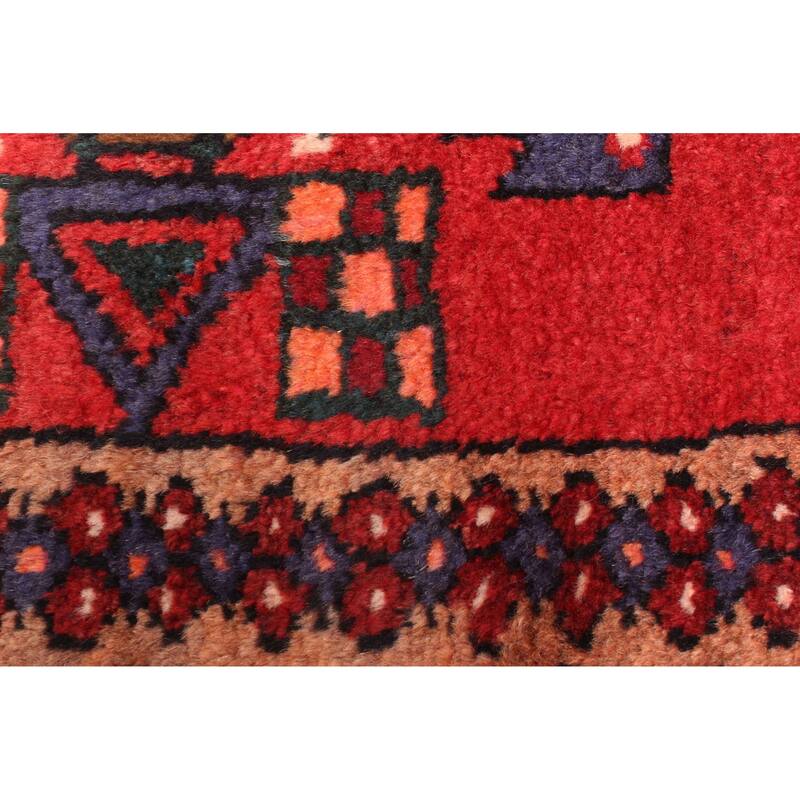 ECARPETGALLERY Hand-knotted Andelz Red Wool Rug - 4'5 x 7'1