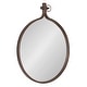 preview thumbnail 48 of 94, Kate and Laurel Yitro Round Wall Mirror 23.5x28.5 - Antique Bronze