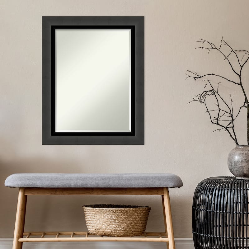 Beveled Wall Mirror - Tuxedo Black Frame - Tuxedo Black