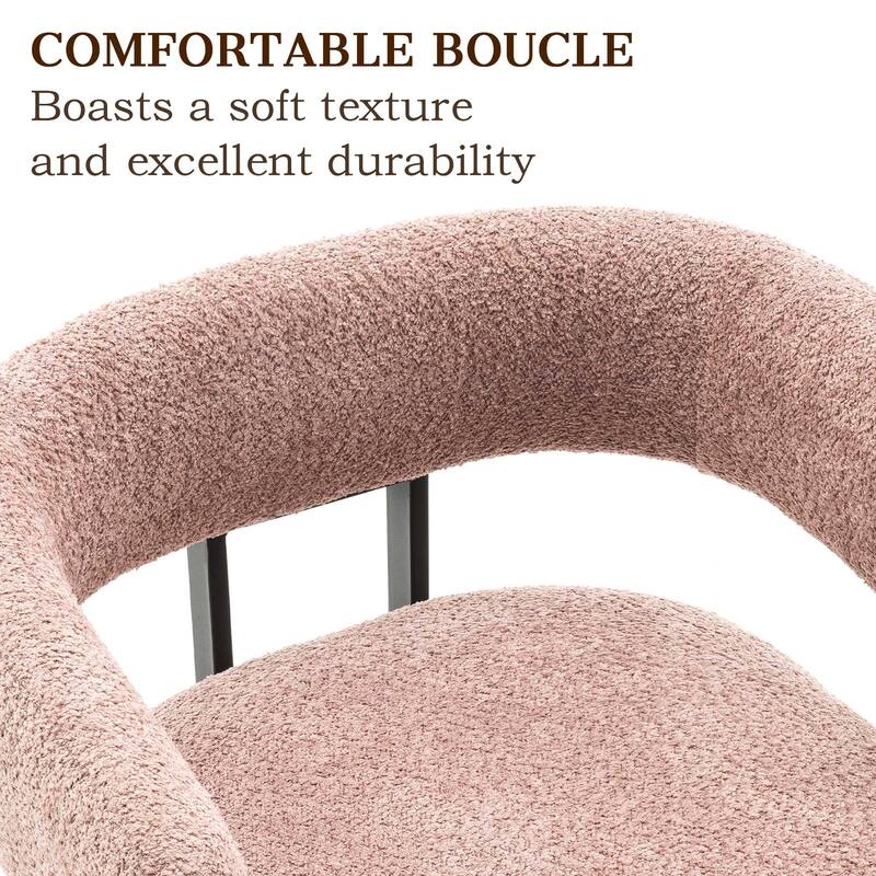 Upholstered Teddy Velvet Accent Chair, Modern Boucle Armchair