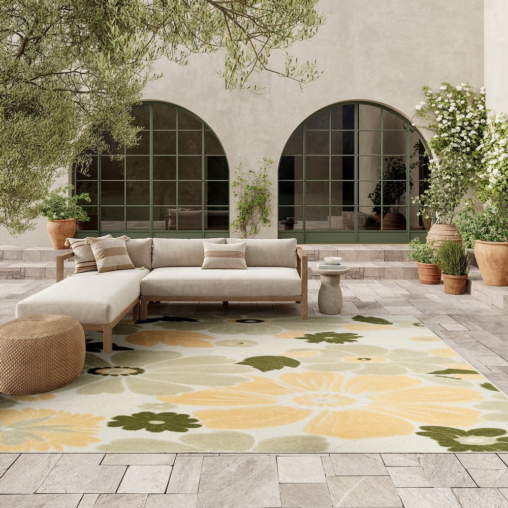 Nourison Aloha Indoor/Outdoor Floral Area Rug