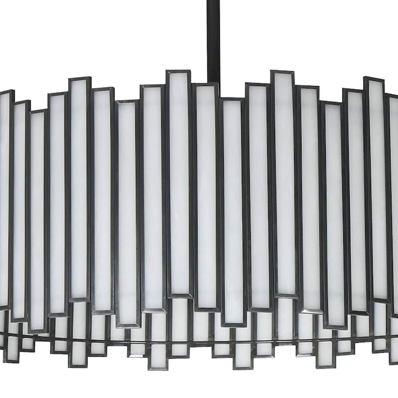 Tifany Modern Gold 4-Light Drum Chandelier Colored Glass Lights for Kitchen Island Bedroom