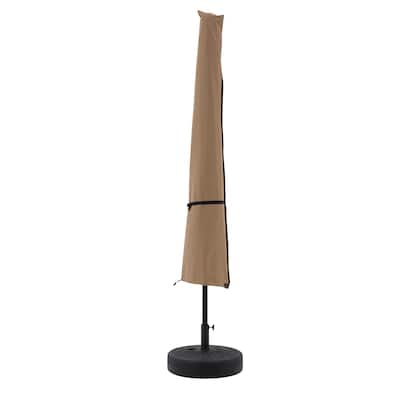Patio Umbrella Cover - Heavy-Duty Waterproof Protection for Market Umbrellas by Pure Garden (Tan)