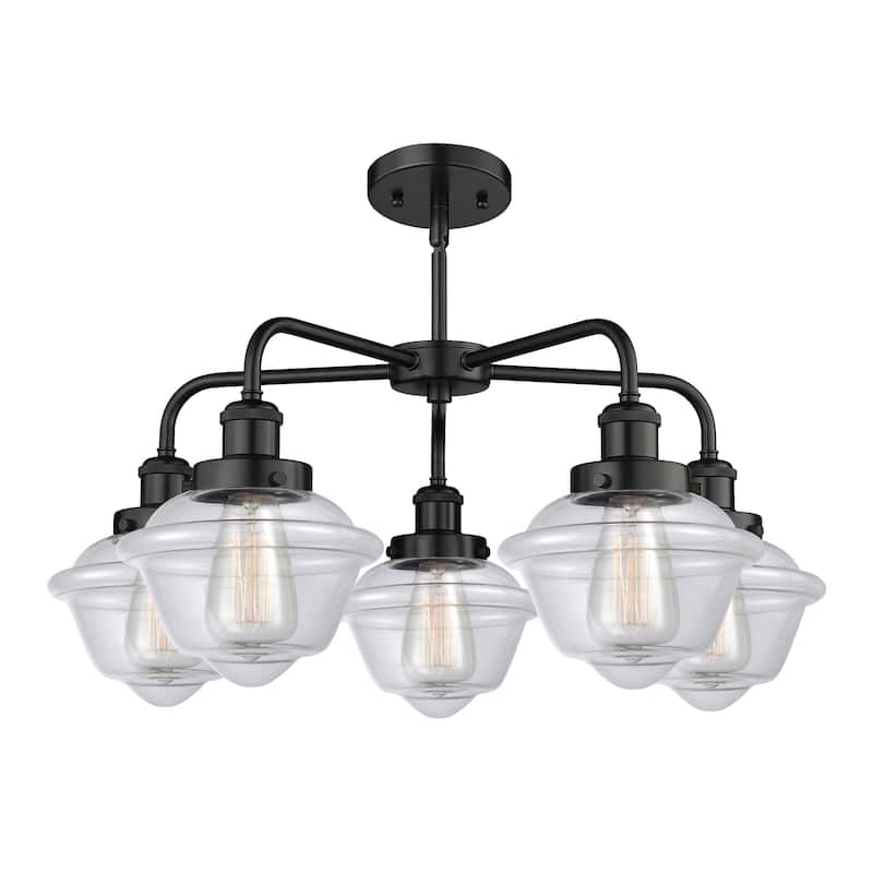 Innovations Lighting Oxford - 5 Light 25" Stem Hung Chandelier