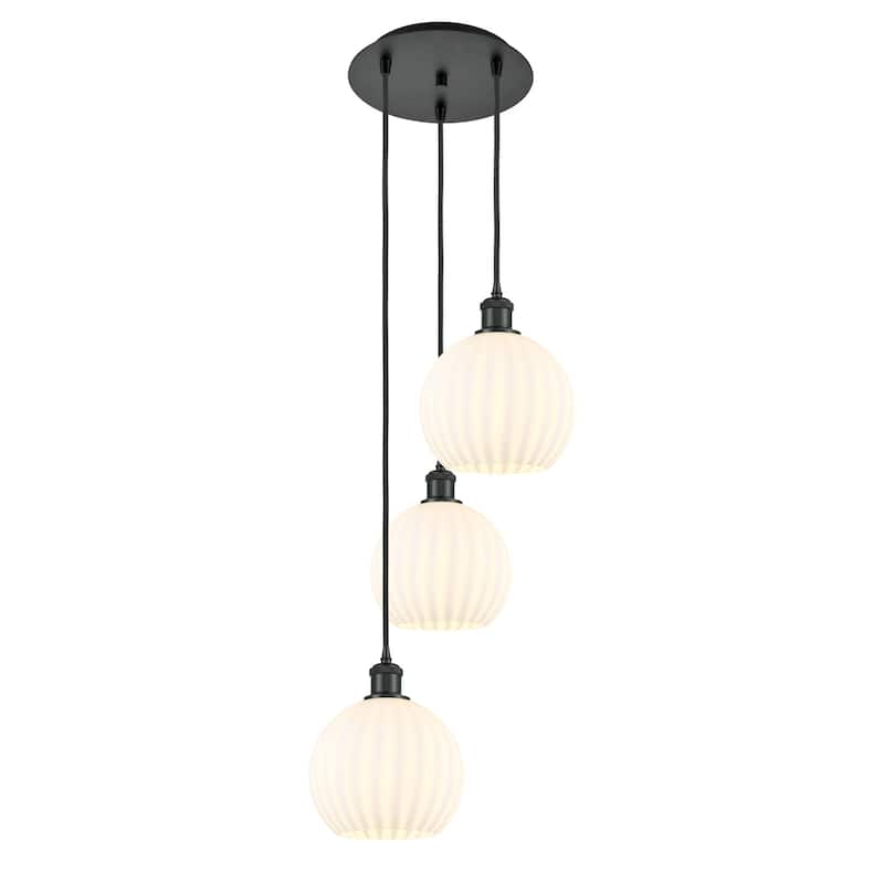 Innovations Lighting 113B-3P-31-15 White Venetian Pendant White