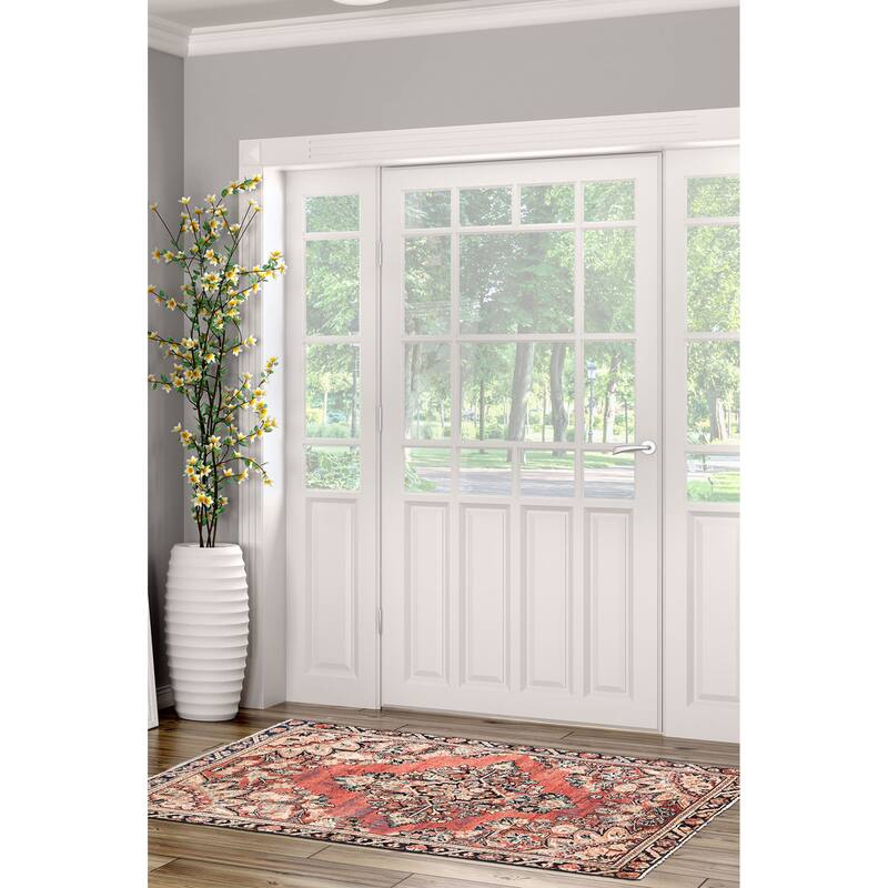 ECARPETGALLERY Hand-knotted Antalya Vintage Copper Wool Rug - 3'10 x 6'3