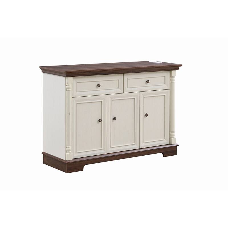Farmhouse 47.24" Sideboard Buffet, Kitchen Storage Cabinet with 2 Drawers for Organized Home Living Solutions