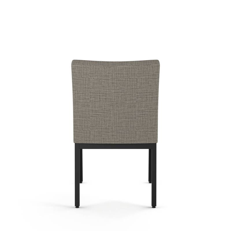 Amisco Perry Set of 2 Upholstered Dining Chairs with Metal Legs