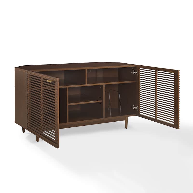 Crosley Cameron Corner Record Player Cabinet With Vinyl Storage