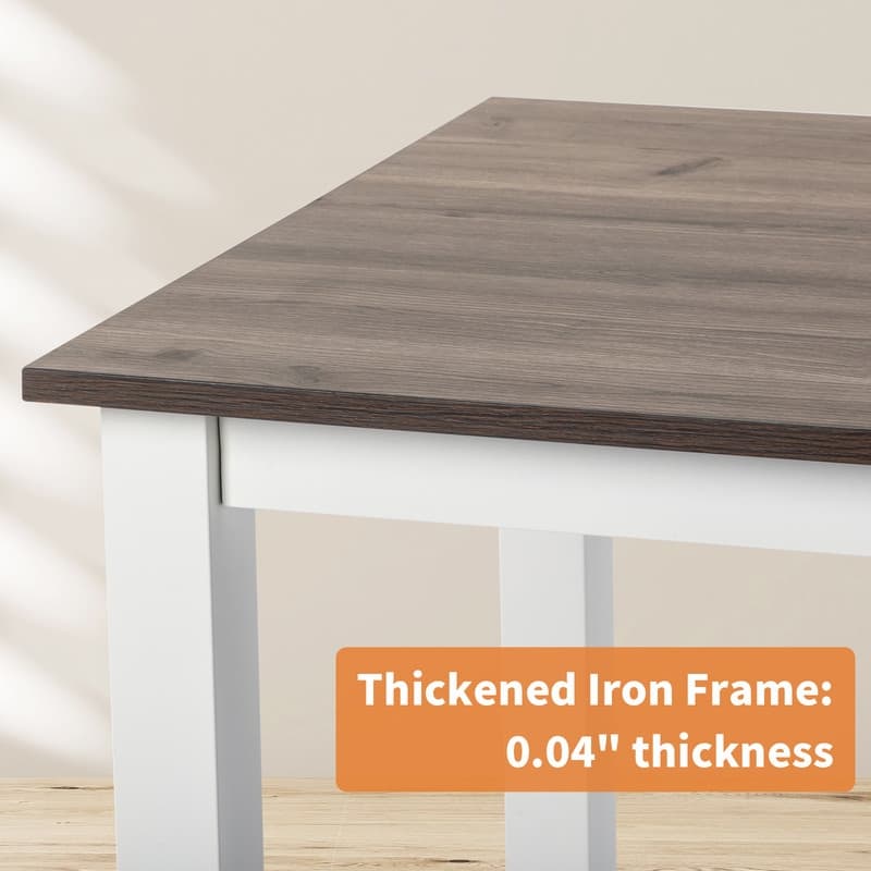 41.31" White Feet Writing Desk
