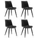 preview thumbnail 94 of 103, LUE BONA Modern Industrial Counter Stools Faux Leather Upholstered Counter Height Bar tools with Back