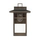 preview thumbnail 10 of 28, Hunter Yancy House Outdoor Wall Light - Front Porch, Patio, Garage - Mission, Transitional - Resists Corrosion!