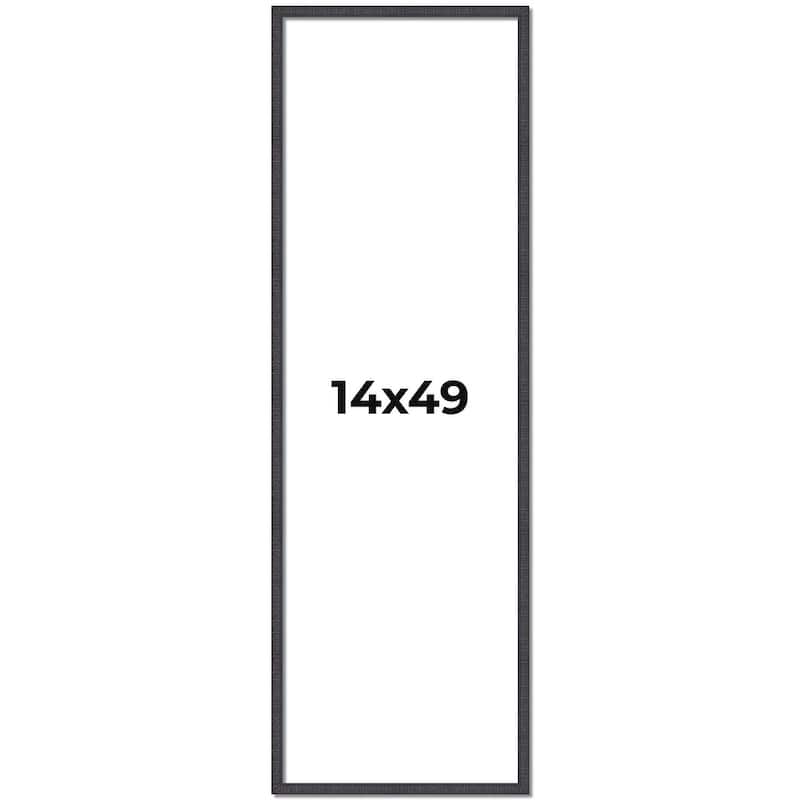 14x49 Frame Brown Solid Wood Picture Frame - Complete Modern Photo