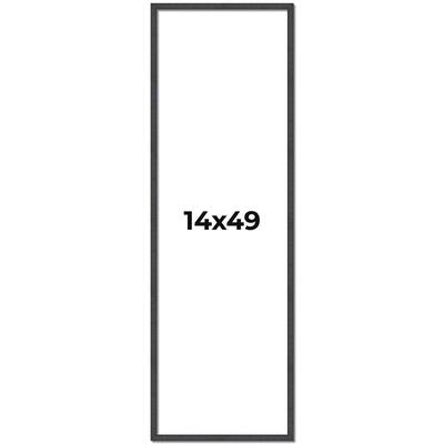 14x49 Frame Brown Solid Wood Picture Frame - Complete Modern Photo
