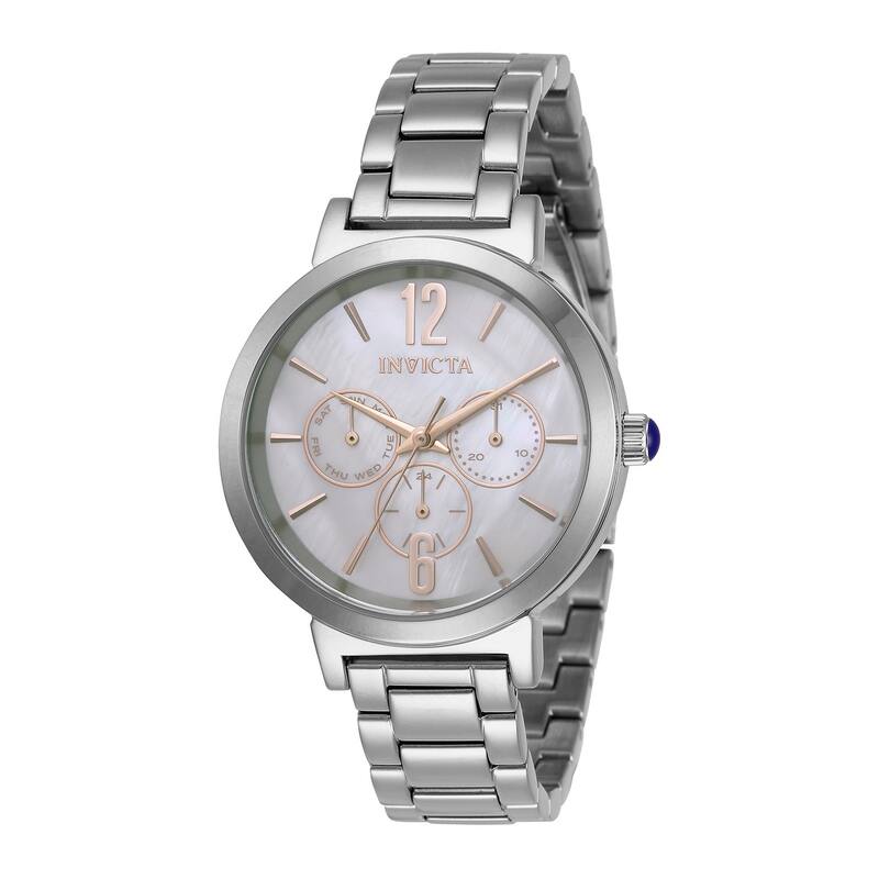Invicta Women's 31082 Angel Quartz Chronograph White Dial Watch - Mother of Pearl