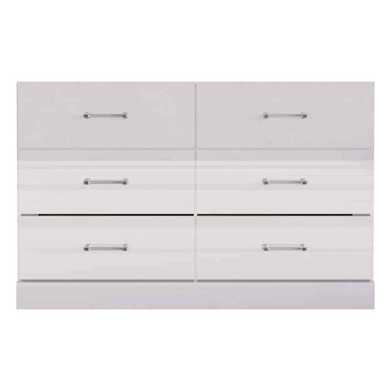 CraftPorch Minimalist Dresser - White