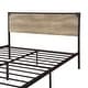 preview thumbnail 6 of 8, Furniture of America Aramana Industrial Two-tone Steel Platform Bed