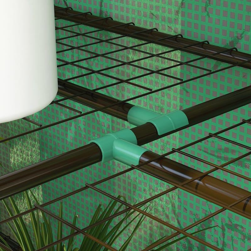 Mini Greenhouse with 3 Tier 6 Shelves Portable Green House