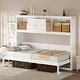 preview thumbnail 2 of 17, Rustic Casual Folding Twin Size Murphy Bed with Charging Station and Drawer