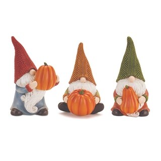 Fall Gnome Figurine with Pumpkin (Set of 3) - Bed Bath & Beyond - 40829706
