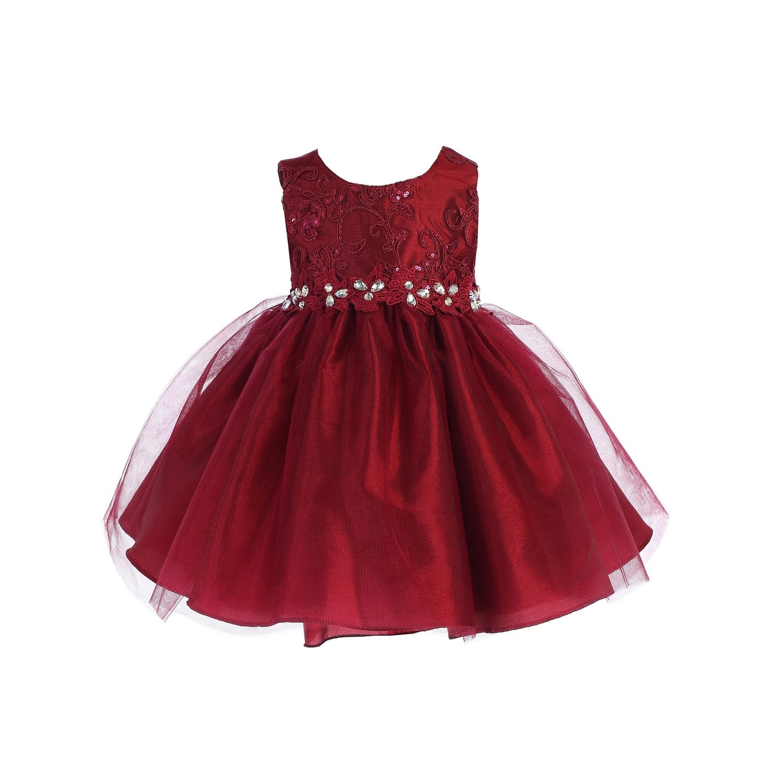 baby gg embroidered tulle dress