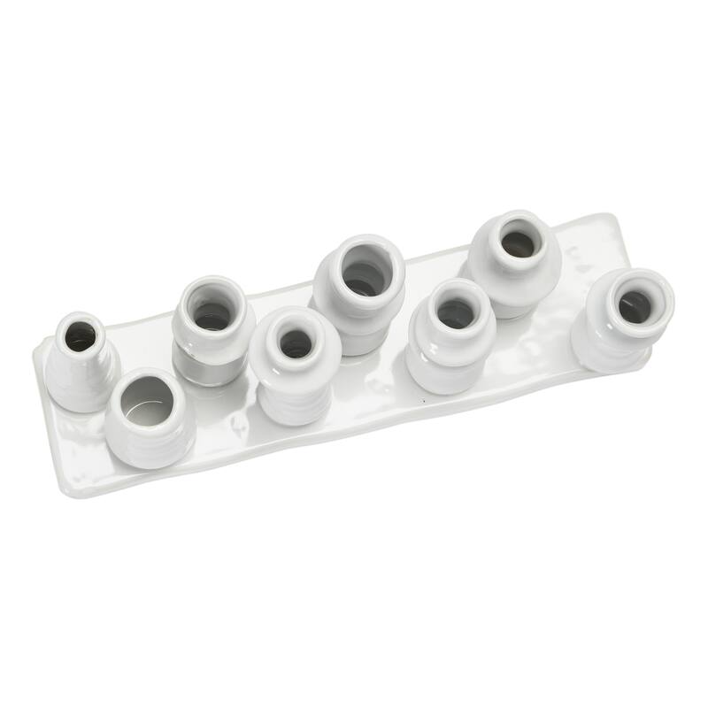 Stoneware Multi Vase with 8 Sections