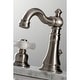 preview thumbnail 4 of 3, Kingston Brass American Classic Two-Handle 3-Hole Deck Mount Widespread Bathroom Faucet with Pop-Up Drain