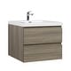 preview thumbnail 104 of 169, CASAINC Floating Bathroom Vanity with Resin Top Basin and Soft Closing Drawers