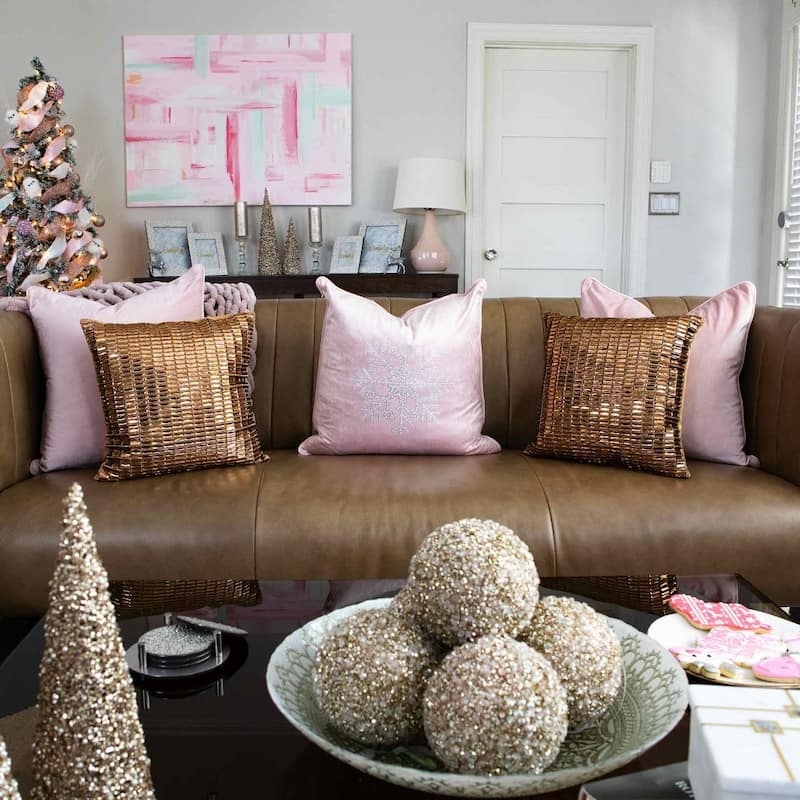 Sparkles Home Rhinestone Snowflake Pillow