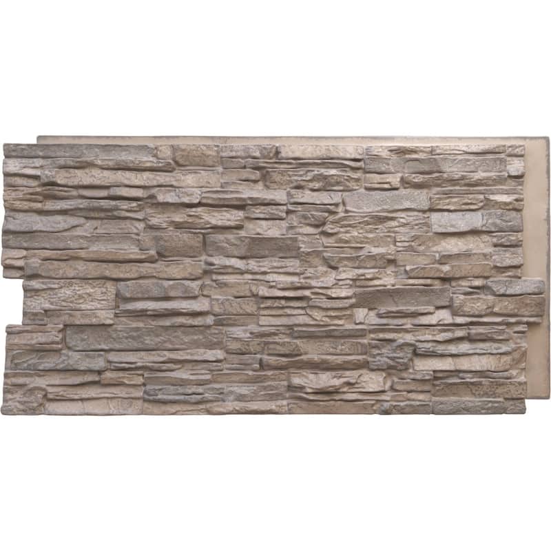 Canyon Ridge Stacked Stone, EverStone Faux Stone Siding Panel