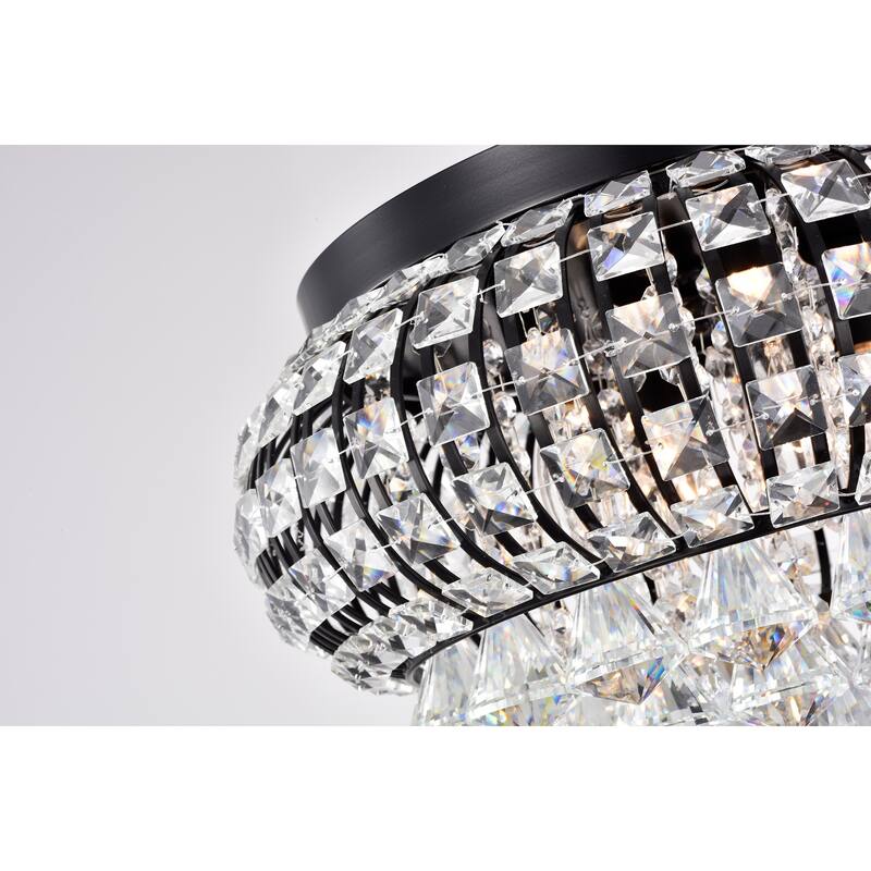Alysha 4-Light Metal & Crystal Shade Flush Mount