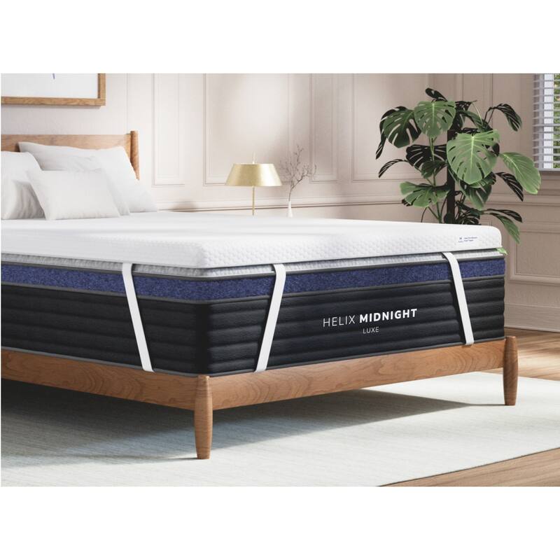 Helix Premium Memory Foam Mattress Topper with GlacioTex, Firm