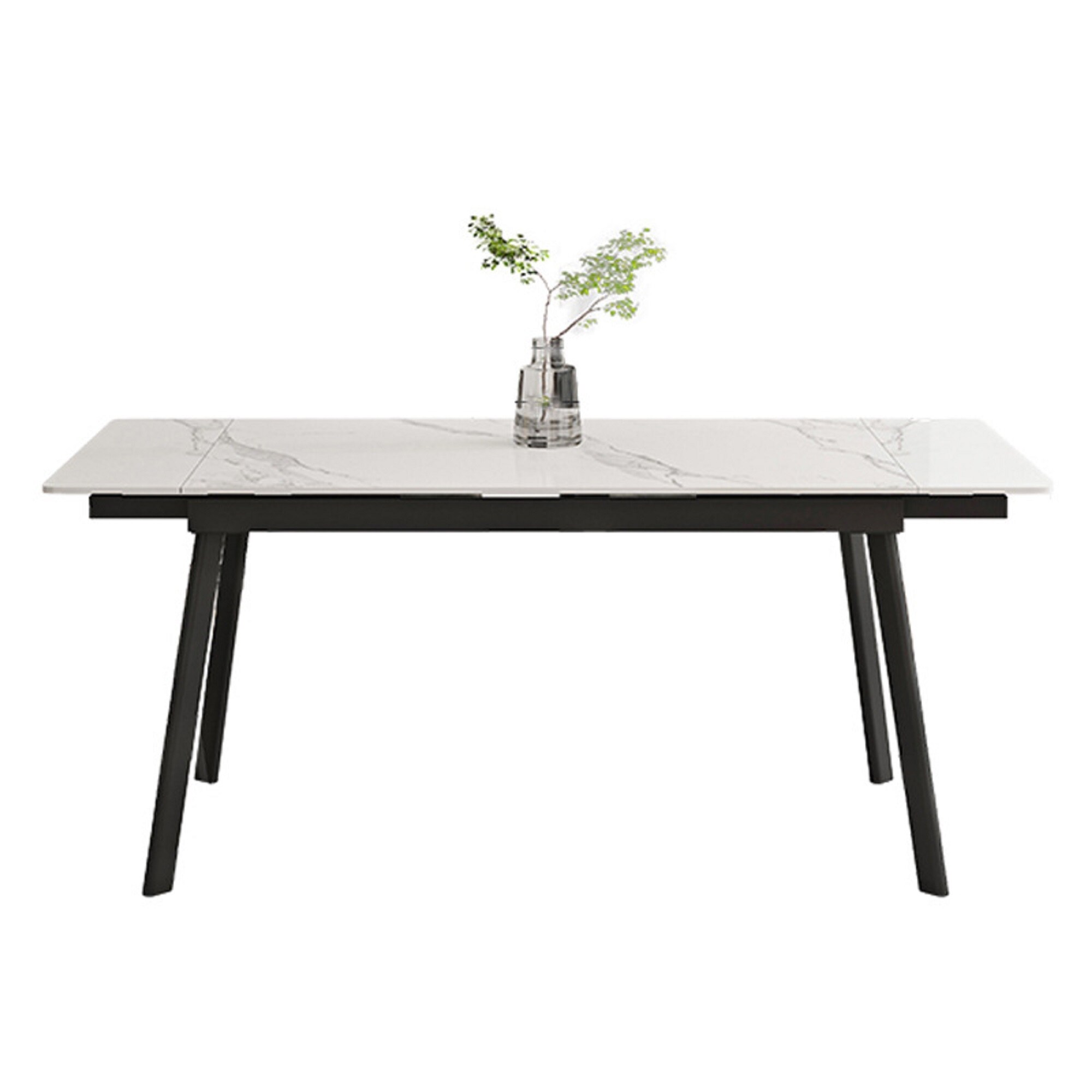JASIWAY Light Luxury Style Sintered Stone Dining Table - On