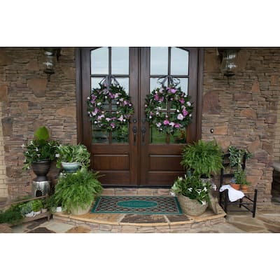 Mohawk Home Crosshatch Tile Welcome Entryway Door Mat - 2' x 4'