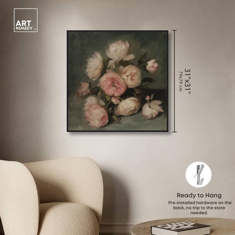 Roses in Shadow I Canvas by Art Remedy