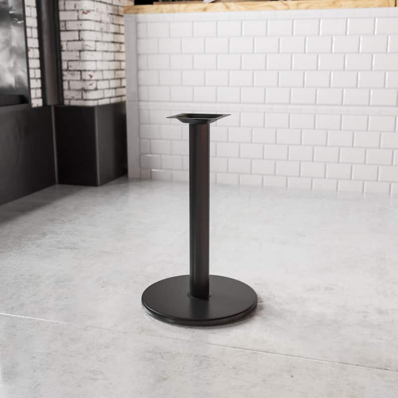 18" Round Restaurant Table Base with 3" Dia. Table Height Column - 18"D x 18"W x 28"H
