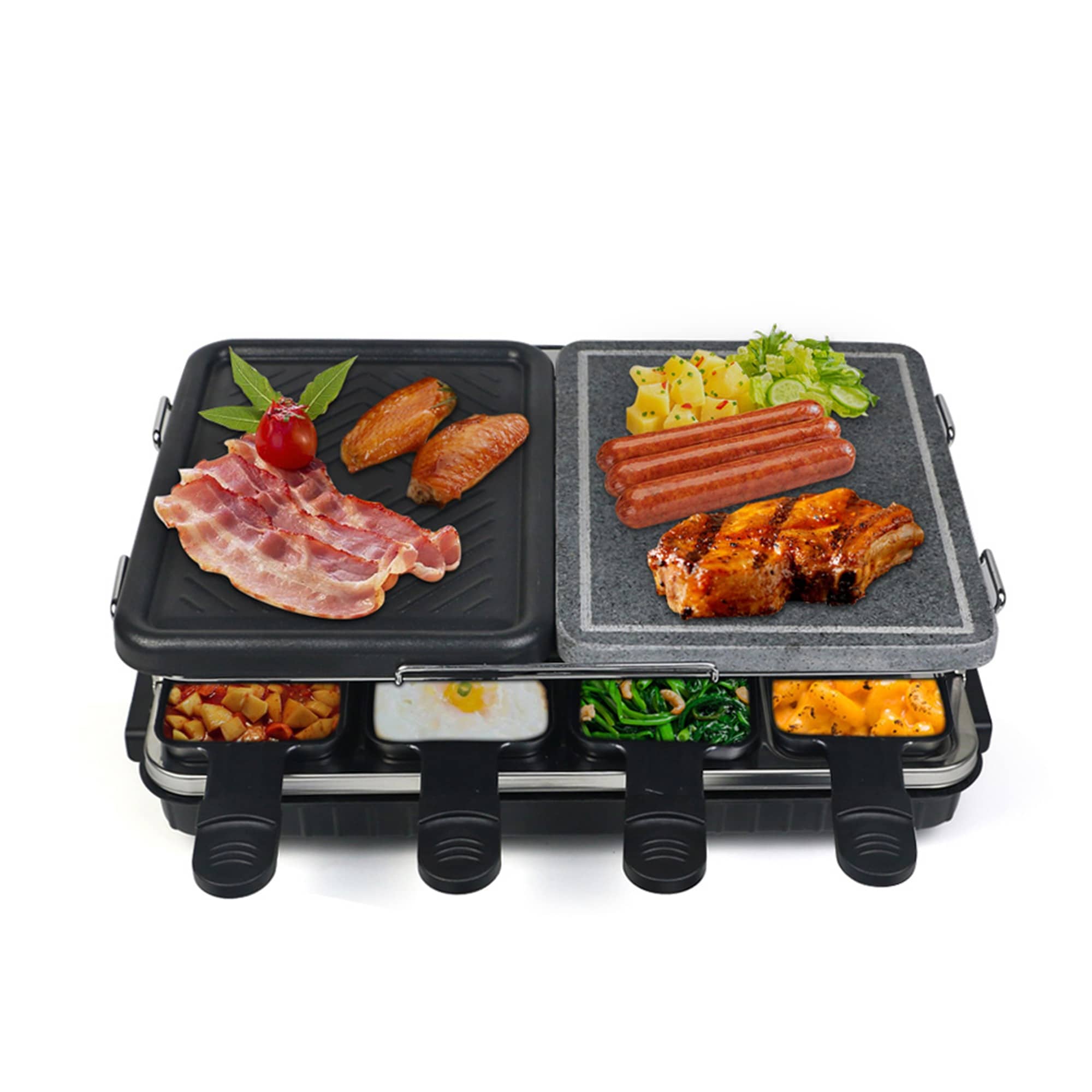 T-Fal OptiGrill Stainless Steel XL Electric Grill 6 Servings 9 Intelligent  Automatic Cooking Modes 1800 Watts Nonstick Removable