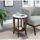 Option White Faux Marble/Espresso