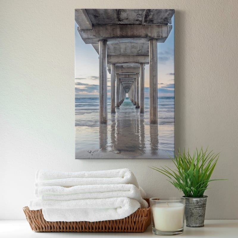 Scripps Pier Premium Gallery Wrapped Canvas - Ready to Hang