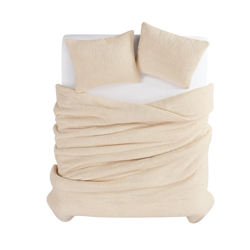 Brooklyn Loom Marshmallow Sherpa Comforter Set