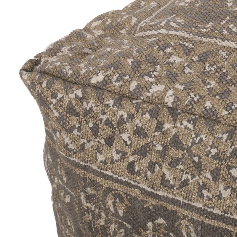 Modern Design Handcrafted Square Pouf，Softness And Comfort