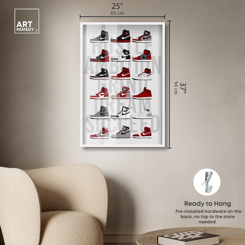 Ambition Grind Sneakers Shadowbox by Art Remedy