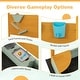 preview thumbnail 9 of 9, Kids Sandbox with Sand Wall w/ Removable Canopy for Kids - 47" x 42" x 49"